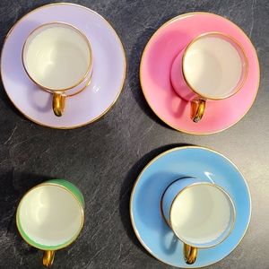 Allerton's Old English Bone China Pastel Demitasse